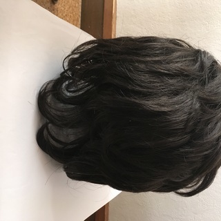 女性用ウィッグ ダークブラウン ショートカット 中古の画像