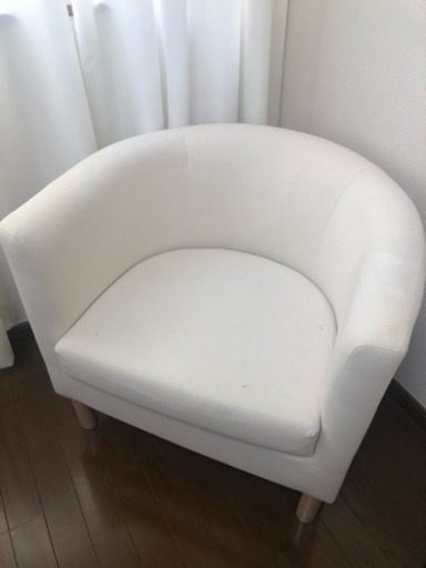 一人掛けソファ ホワイト
