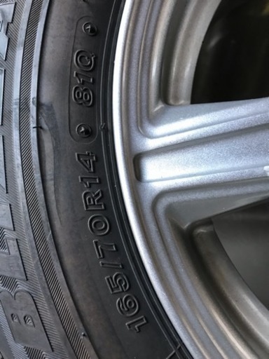 美品 165 70 r14 BLIZZAK REVO GZ  スタッドレス