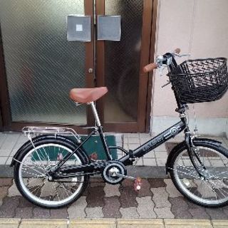 LILIPUT 20吋折り畳み自転車 変速なし/前カゴ付き(着脱式)/ブラック
