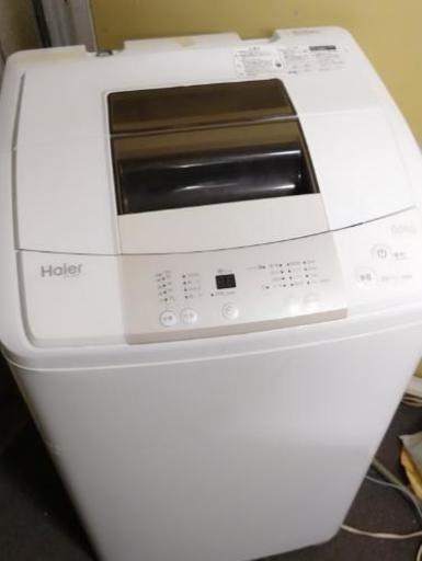 近隣配送無料☆中古美品☆ハイアール 6.0kg 風乾燥機能付き全自動洗濯機　ホワイトHaier JW-K60H☆訳あり☆送料込み(地域限定)☆直接引き取り歓迎☆早期受け取り希望☆