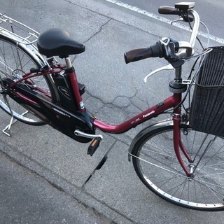 170電動自転車パナソニック　ワインレッド