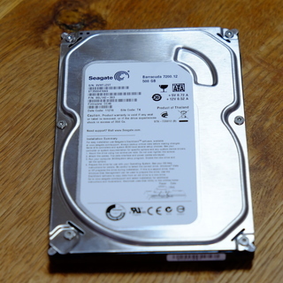 郵送あり、Seagate内蔵3.5インチSATA 500GB/7...