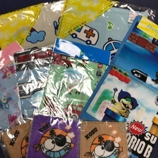 新品  幼稚園向け  ランチパック&ハンカチ  9点