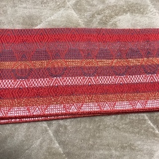 半幅帯【中古】朱赤