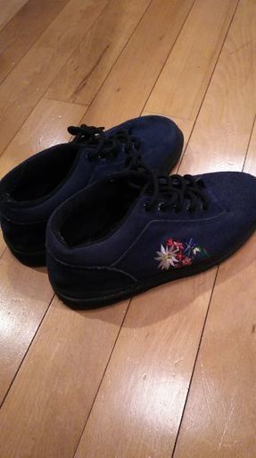 スイスの刺繍つき靴