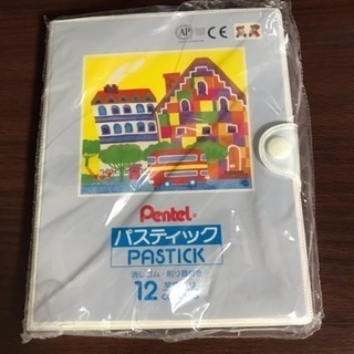 ぺんてる パスティック クーピー  クレヨン色鉛筆【12色】文房具