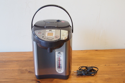 【新品未使用】PIB-A220 ,タイガー 魔法瓶 電気 ポット 2.2L ブラウン 蒸気レス 節電 VE 保温 とく子さん