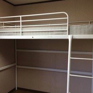 (取引決定)IKEA ロフトベッド スヴェルタ (マットレス付き)