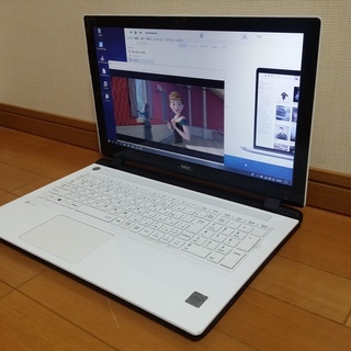 【けっこう美品】2015年製 Windows10ブルートゥース搭載 薄型 NECノートパソコン USBマウスプレゼント中 (15.6型 Broadwell デュアルコア Office2016)の画像
