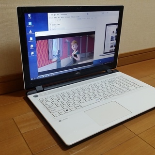 【けっこう美品】2015年製 Windows10ブルートゥース搭載 薄型 NECノートパソコン USBマウスプレゼント中 (15.6型 Broadwell デュアルコア Office2016)の画像