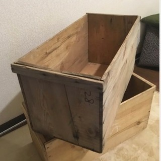 ウッドボックス 木箱 アンティークボックス　