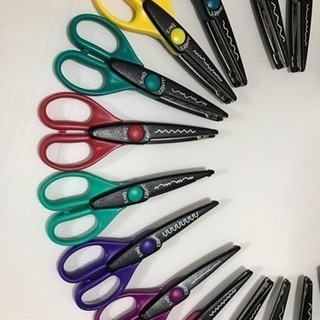 ペーパークラフト用ギザギザハサミ２４パターンセットの画像