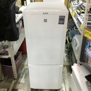 #2084 2017年製 三菱 146L 2ドア冷蔵庫 MR-P15EA-KW