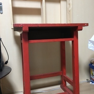 むかーしの学校の木の机➕おまけ インテリア