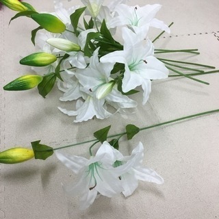 造花☆大きなカサブランカ 8本