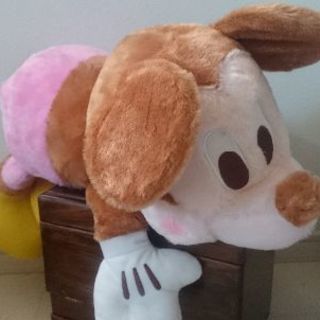 ねそべりミッキービッグぬいぐるみピンクバージョン【まりこ風味】