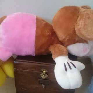 ねそべりミッキービッグぬいぐるみピンクバージョン【まりこ風味】の画像