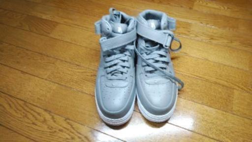 【値下げ】NIKE AIR FORCE 1 MID グレー 新品未使用品