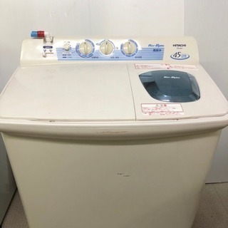 【値下げしました】HITACHI／4.5kg 2槽式洗濯機／PS...
