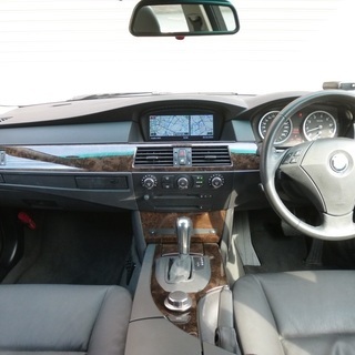 検査31年7月525iハイラインPKG中期型 実走3.2万km/純正HDDナビ/idrive/ブラックレザー/シートヒーター/プッシュスタート/電子キー/ETC/記録簿の画像