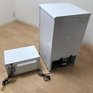 冷蔵庫 電子レンジ 2点セット 引き取り限定 中古 モリタ maxzen 一人暮らしの画像