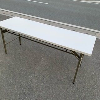 ★中古折りたたみテーブル 白 1800x600x700★