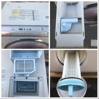 引き取り限定 SHARP ドラム洗濯機 ES-V300-C 9kg洗い 2009年 動作品 シャープ 川崎区 SGの画像