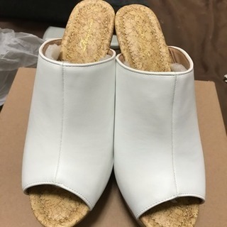 サボサンダル 白 試着のみ