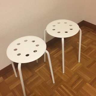 【取引終了】IKEA　スツール　2個セット　ジャンク　引取限定
