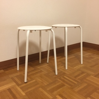 【取引終了】IKEA　スツール　2個セット　ジャンク　引取限定の画像