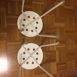 【取引終了】IKEA　スツール　2個セット　ジャンク　引取限定の画像