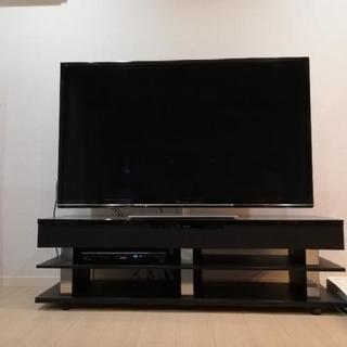テレビ台（黒）スピーカー付 ホームシアターオーディオシステム 7.2CHホームシアターシステムサラウンドサウンドスピーカー8