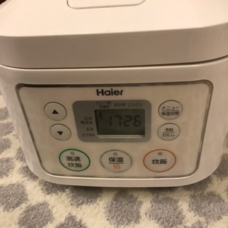 値下げ！引き取り限定 炊飯器 3合炊き Haier