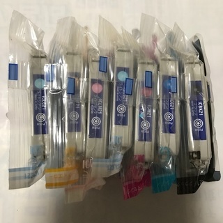 【お取引中再々値下げ】EPSON インクカートリッジ 7色パック 21 純正 の画像