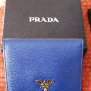 新品 PRADA お財布(ネイビー)