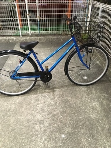 26型 シティサイクル 青色