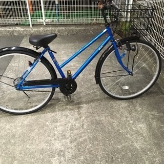 26型 シティサイクル 青色