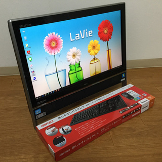 【L5518】【L5518】★極 i5 高速★ サポート充実 初心者OK NEC VN770/ DS6B PC-VN770DS6B i5 4GB 500GB Wifi Win10 Office2016 Photoshop 一体型 ディスクトップ パソコン