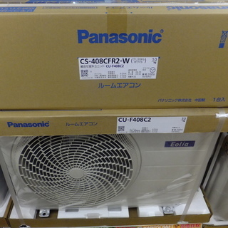 エアコン 販売 買取 Panasonic ルームエアコン CS-408CFR2-W 2018年製 未使用品 引取限定 戸畑区