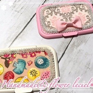 ハーバリウムレッスン＆ウェットティッシュケースレッスンの画像