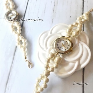 【初心者大歓迎】コットンパールブレスウォッチレッスン