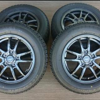 《終了》【使用１か月】スタッドレス＆ホイール(195/65R15)４本セット