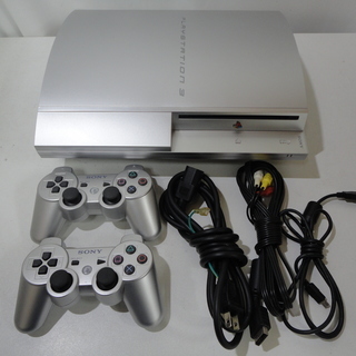 PS3 CECHH00 40GB シルバー 付属あり 札幌市 白...