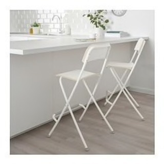 値下げ  IKEA 折りたたみカウンターチェアの画像