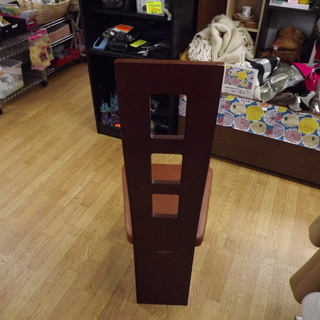 お値下げ！桜屋工業 CHERRY 木製チェア ダイニングチェア ハイバックチェア ブラウン 幅:42㎝　札幌　西岡店の画像
