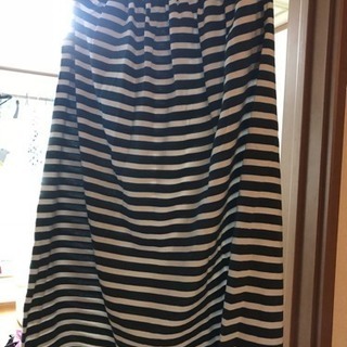 ボーダーロングスカートの画像