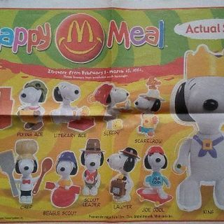 スヌーピー フィギュア 12体セット オーストラリアハッピーミール2002年 スヌーピー フィギュア 12体セット オーストラリアハッピー