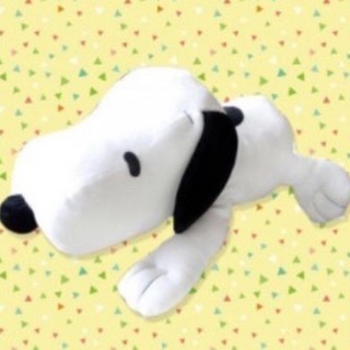 新品 スヌーピー もっちり寝そべり ジャンボ ぬいぐるみ