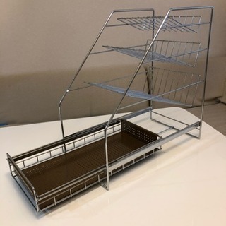 お取引中●シンク下収納／ラック①●調味ボトルラック●2.7㎏ある...